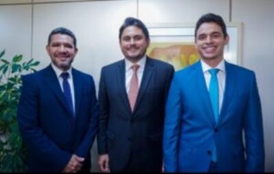 Em Brasília, prefeito Paraíba visita o ministro das comunicações Juscelino Filho