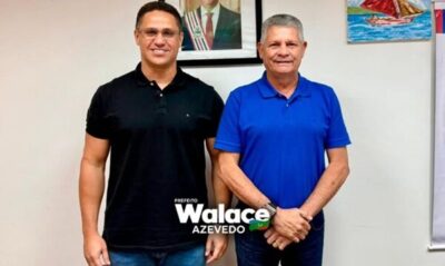 Prefeito da cidade de Icatu, Walace Azevedo, se reune com diretor do Detran/Ma