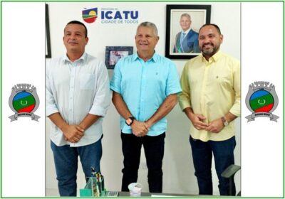 Prefeito de Icatu, Walace se reune com presidente Estadual do Sinproesemma