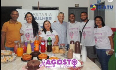 Prefeito de Icatu, Walace Azevedo, participa do Agosto Lilás