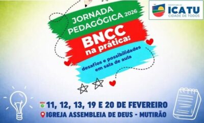 Prefeitura de Icatu, vai realizar a Jornada Pedagógica 2026!