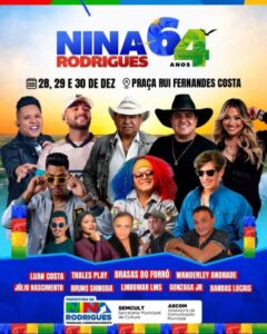 Nina Rodrigues comemora JÚLIO NASCIMENTO 64 anos em grande estilo!