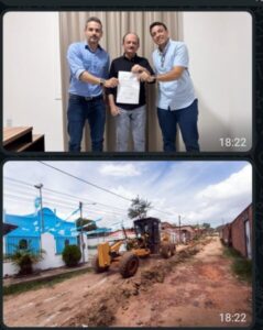 Dr. Julinho assina ordem de serviço para pavimentação de rua no Parque das Palmeiras