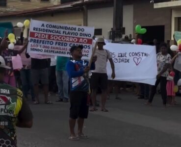 Manifestação fecha Avenida 13 no Maiobão e uso de foguetes gera revolta próximo à maternidade