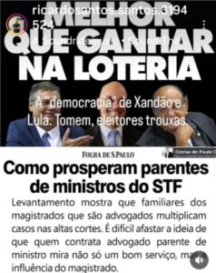 Filme de terror: Democracia de Lula e STF?