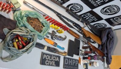 PC deflagra operação contra comércio ilegal de armas em Parnarama e Timon