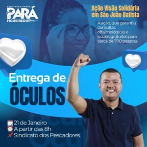 Saúde e dignidade: 700 moradores de São João Batista recebem óculos gratuitos nesta quinta-feira (22)