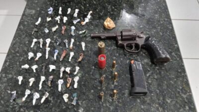 EM PINDARÉ-MIRIM, FORAGIDO DA JUSTIÇA DO PARÁ É PRESO POR TRÁFICO DE DROGAS E PORTE ILEGAL DE ARMA DE FOGO