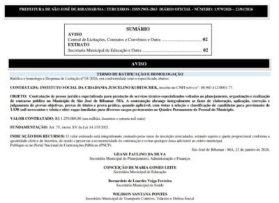 Instituto JK é a banca escolhida para o concurso público de São José de Ribamar