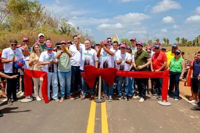 Brandão entrega estrada de Santana em São João Batista e vistoria Travessia da Baixada
