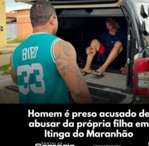 A Polícia Civil do Maranhão, com apoio da Polícia Militar, deu cumprimento a um mandado de prisão preventiva contra um homem, de 44 anos, acusado da prática do crime de estupro de vulnerável ocorrido em Itinga do Maranhão.