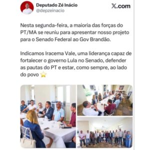 PT do Maranhão indica Iracema Vale como nome ao Senado e apresenta projeto político a Brandão