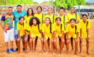 Sai no Beach Soccer os primeiros campeões no XV JEL’ s 2023.