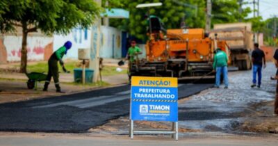 Prefeitura de Timon realiza pavimentação asfáltica no bairro…