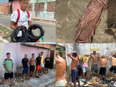 Deu ruim! SEMTRANS intensifica combate ao furto de fios em Paço do Lumiar; ação resulta em prisões