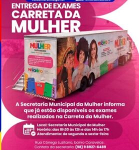 Secretaria Municipal da Mulher em Alcântara disponibiliza Exames da Carreta da Mulher