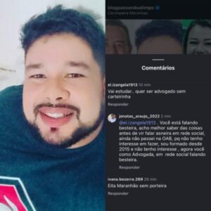 Filho de vereadora em Carutapera, que atua como advogado na prefeitura, admite não ter registro na OAB