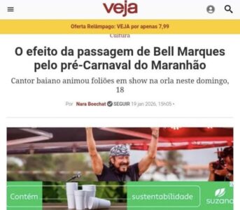 DEU NA VEJA: O efeito da passagem de Bell Marques pelo pré-Carnaval do Maranhão