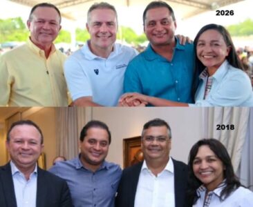 Brandão, Weverton e Eliziane juntos em Timon…