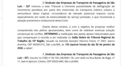 A pedido do SET, TRT realizará reunião com órgãos sobre paralisação dos rodoviários