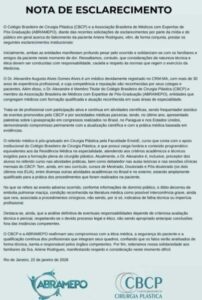 Entidades médicas saem em defesa do médico Dr. Alexandre Augusto Gomes