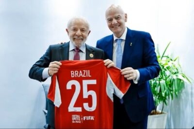 Lula se reúne com presidente da Fifa e formaliza candidatura do Brasil para sediar a Copa do Mundo de Clubes 2029