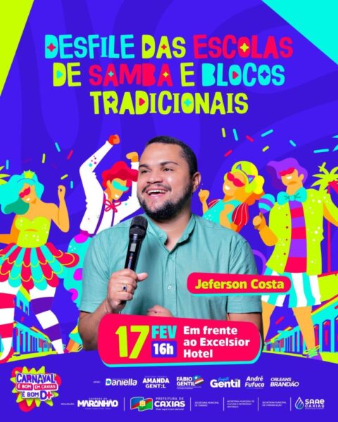 Caxias: Venha, venha!!! Programação de encerramento do Carnaval reúne tradição, diversidade e grandes shows nesta terça-feira (17)