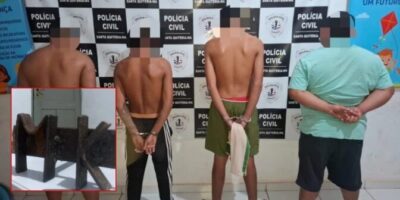 Operação apreende ferro usado por facção para marcar rivais e prende três em Santa Quitéria