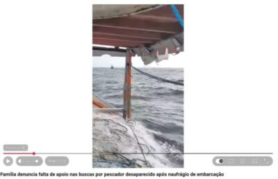 Família denuncia falta de apoio nas buscas por pescador desaparecido após naufrágio de embarcação COPAMA