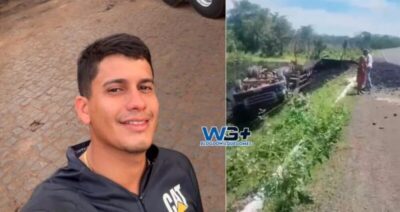 Jovem de Presidente Dutra Falece em Grave acidente na PI-143; Pai também caminhoneiro Foi Vítima Recente de outro acidente