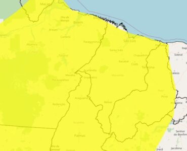 Inmet prevê chuva e ventos fortes em quase todo o Maranhão durante Sexta de Carnaval