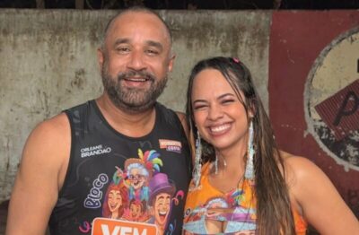 Trocou de cidade: vereadora Ellen do Bigode curte pré-carnaval em Bacabal