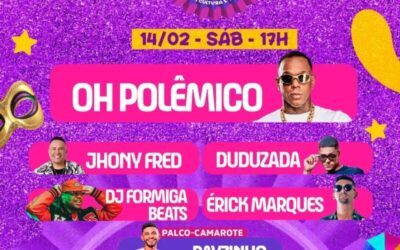 Prefeitura de Codó divulga programação oficial do Carnaval 2026