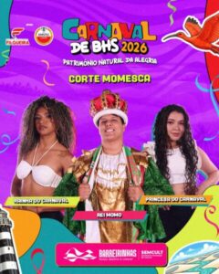 Barreirinhas já tem sua Corte Momesca para o Carnaval 2026!