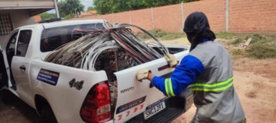 Dono de sucata é preso com 800 kg de fios furtados em Timon