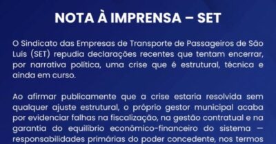 SET repudia declaração da Prefeitura de São Luís sobre greve