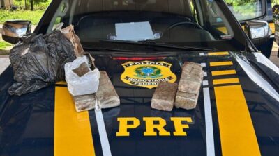 PRF prende homem em flagrante por tráfico de drogas na BR-316, em Peritoró
