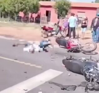 Colisão entre motocicletas deixa três mortos no interior do Maranhão