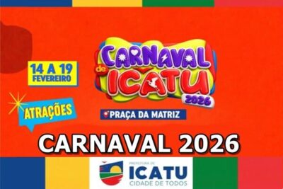 Prefeito Walace Azevedo, anuncia a programação do carnaval Icatuense!