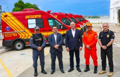 Brandão reforça Segurança Pública com 16 novas ambulâncias