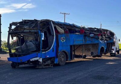 Ônibus com trabalhadores do MA tomba e deixa seis mortos