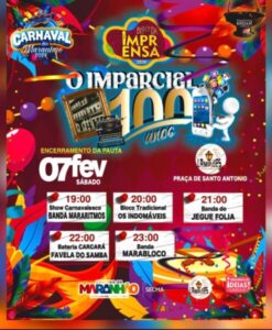 Bloco da Imprensa realiza última concentração do Carnaval 2026 no Centro de São Luís