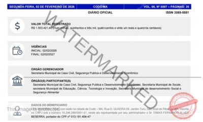 Prefeito Chiquinho Oliveira gastou R$ 1,5 milhão em contrato e erra ao colocar empresa de São José de Ribamar como sendo de Codó