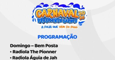 Prefeito Gilson Lima inova, diversifica e faz carnaval na cidade e no interior do Município de Presidente Sarney