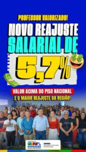 Prefeito Jones Braga garante mais uma vez o maior piso salarial da região aos professores, acima do piso nacional