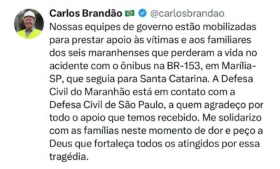 Brandão presta apoio às vítimas e aos familiares dos seis maranhenses que morreram em acidente de ônibus