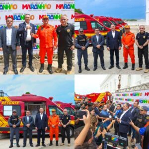 Brandão reforça sistema de segurança pública com a entrega de 16 novas ambulâncias