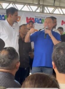 Vídeo: Governador desafia Justiça e faz campanha explícita para sobrinho em ato oficial com dinheiro público