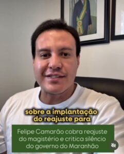 Camarão cobra reajuste do magistério e critica silêncio do governo do Maranhão