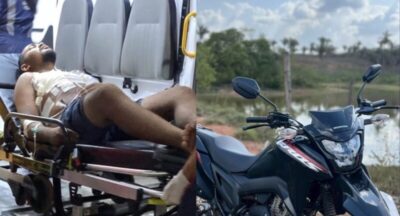 Dois suspeitos são baleados após roubo de motocicleta em Santo Antônio dos Lopes